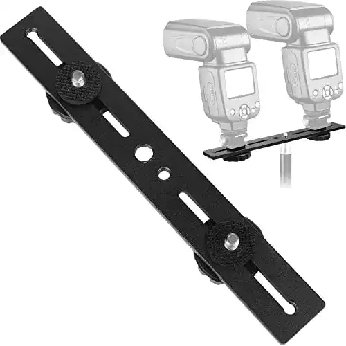 Blitzschiene ChromLives Blitz Halterung Lang 20,3 cm, Blitzschuh