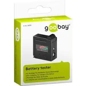 Batterietester goobay 54020 für AAA, AA, C, D, 9 V, N-, Knopfzellen