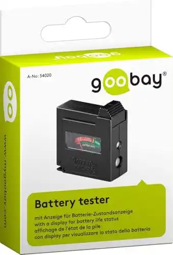 Die beste Batterietester goobay 54020 für AAA, AA, C, D, 9 V, N-, Knopfzellen 2026 Test Bestseller Batterietester goobay 54020 für AAA, AA, C, D, 9 V, N-, Knopfzellen