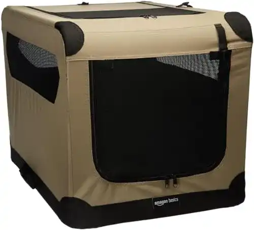 Faltbare Hundebox Amazon Basics Hundekäfig, weich, faltbar, 76 cm