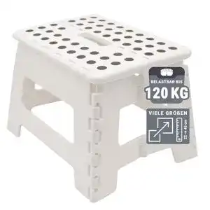 Schemel ZOLLNER Tritthocker, Klapphocker, faltbar, 22 cm hoch