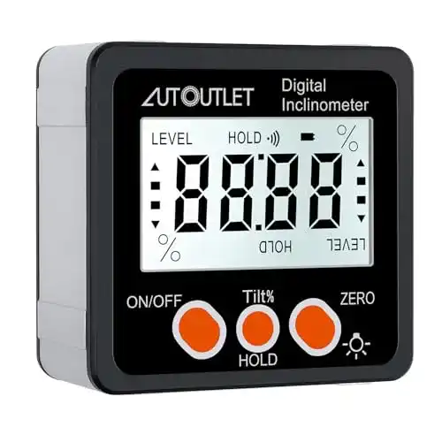 Digitaler Winkelmesser AUTOUTLET mit Magnetfuß