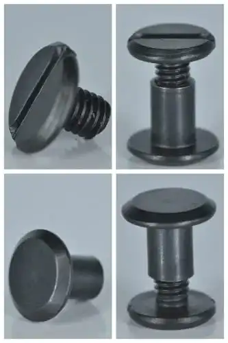 Ziernieten Q Tools Buchschrauben 7mm, 30 Stück, deep-black
