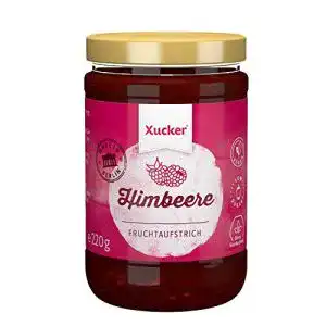 Himbeermarmelade Xucker Fruchtaufstrich Himbeere, 220g Glas