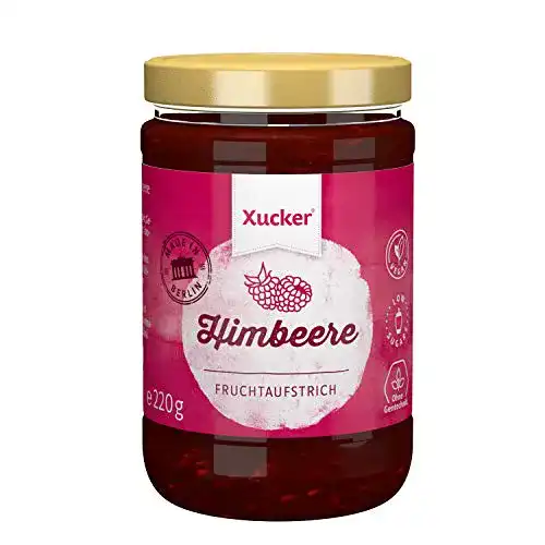 Die beste Himbeermarmelade Xucker Fruchtaufstrich Himbeere, 220g Glas 2026 Test Bestseller Himbeermarmelade Xucker Fruchtaufstrich Himbeere, 220g Glas