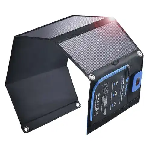 Solar-Ladegerät BigBlue 28W tragbar Solar Ladegerät 2-Port USB 4