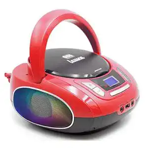 Tragbarer CD-Player LAUSON NXT962 mit LED-Discolichter