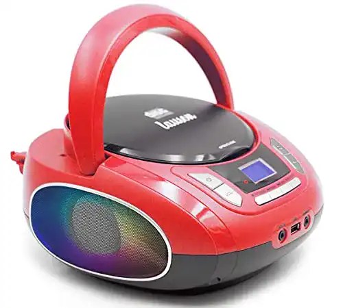 Tragbarer CD-Player LAUSON NXT962 mit LED-Discolichter