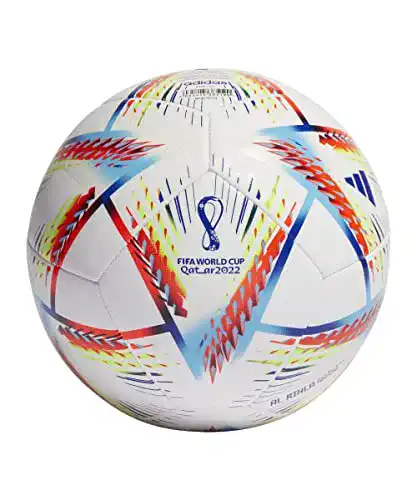 Fußball (Adidas) adidas, Al Rihla, Fußball, Weiß/Pantone, 4, Unisex