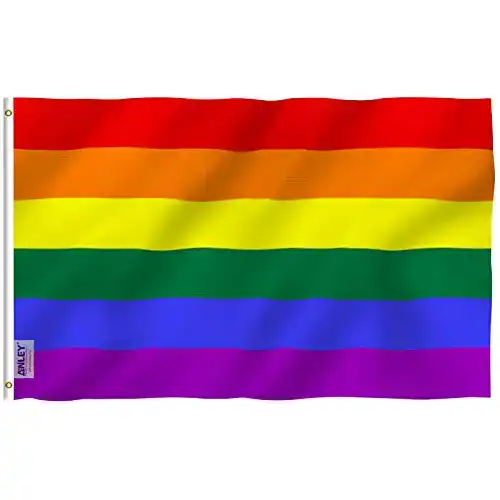 LGBTQ-Flagge Anley Fly Breeze 3×5 Fuß Regenbogenflagge