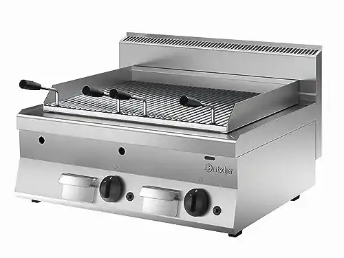 Lavasteingrill Bartscher Gas- Serie 650, 800 mm breit – 1151593