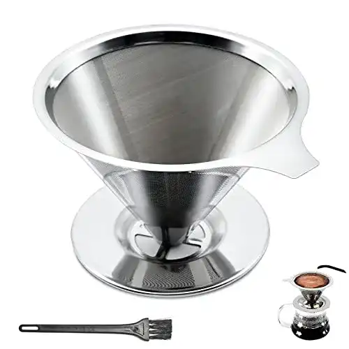 Die beste Kaffeefilter Edelstahl XunHe Kaffeefilter für 6 Tassen, permanent 2026 Test Bestseller Kaffeefilter Edelstahl XunHe Kaffeefilter für 6 Tassen, permanent