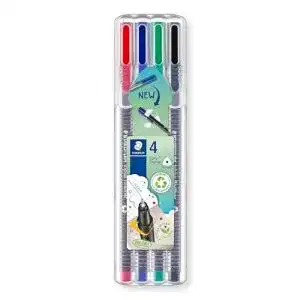 Fineliner Staedtler 334 SB4 Triplus 4 Stück farbig sortiert