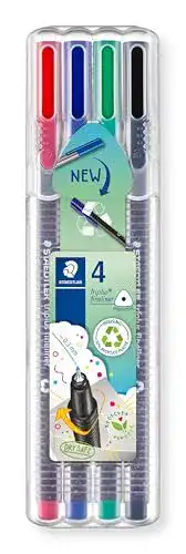 Fineliner Staedtler 334 SB4 Triplus 4 Stück farbig sortiert