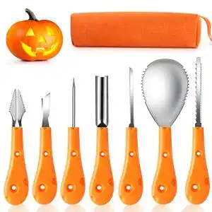 Kürbis-Schnitzset T98 Halloween Kürbis Schnitzset, 7 Stück