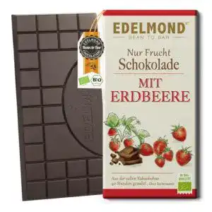 Edelmond-Schokolade Edelmond Nur Frucht Erdbeer Schokolade