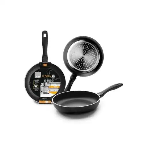 Pfanne 18 cm IBILI 450018 Fusion Bratpfanne, Aluminium/Edelstahl