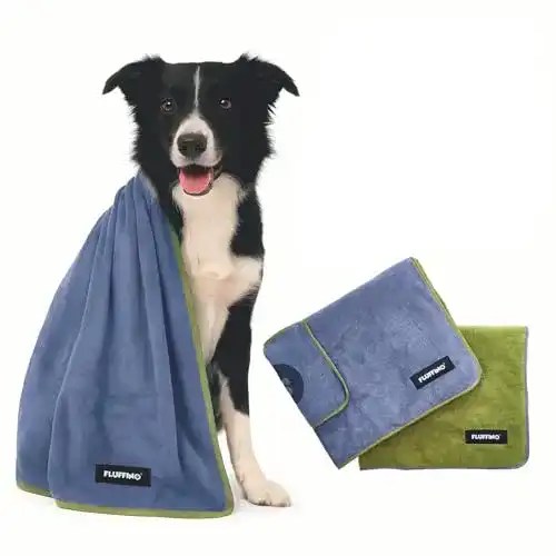 Die beste Hundehandtuch FLUFFINO ® Saugfähig, Weich u. Waschbar, 2er 2026 Test Bestseller Hundehandtuch FLUFFINO ® Saugfähig, Weich u. Waschbar, 2er