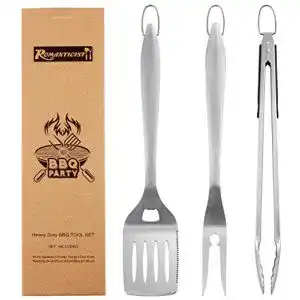 Grillbesteck ROMANTICIST 3PC aus Edelstahl im Geschenkkarton
