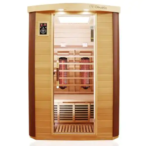 Infrarotkabine Dewello TORONTO 127×106 für 1-2 Personen