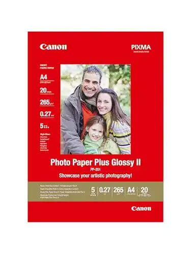 Fotopapier A4 Canon Fotopapier PP-201 glänzend weiß 20 Blatt