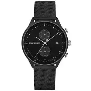 Chronograph PAUL HEWITT Chrono Line Black Sunray, Edelstahl