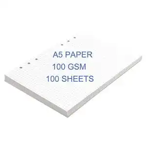 A5-Papier ThxMadam A5 Papier 6 Loch Kariert Nachfüllpapier