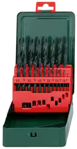 Metallbohrer Metabo HSS-R Bohrerkassette, 19-teiliges Set DIN 338