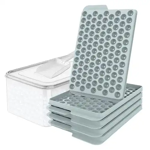 Runde Eiswürfel WIBIMEN Mini Eiswürfelformen, Verbesserte Form