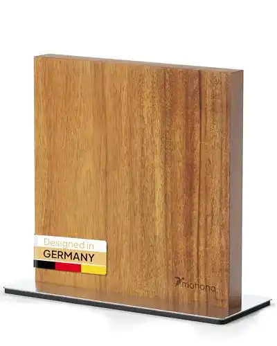 Messerblock ohne Messer mahona Magnetischer aus Akazien Holz