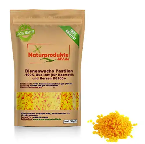 Die beste Bienenwachs Naturprodukte-MV 100% pastillen RAL041 (500g) 2026 Test Bestseller Bienenwachs Naturprodukte-MV 100% pastillen RAL041 (500g)