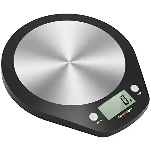 Küchenwaage ACCUWEIGHT Digital mit großer Edelstahlplattform