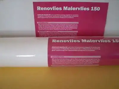 Malervlies-Tapete Renovlies Renoviervlies 150 g, 25 Meter Rolle