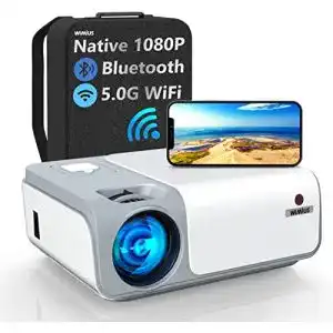 Beamer unter 300 Euro WiMiUS Beamer 5G WiFi Bluetooth