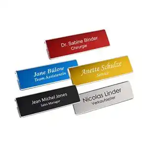 Namensschild Schmalz Werbeservice Profil-Metall- mit Magnet