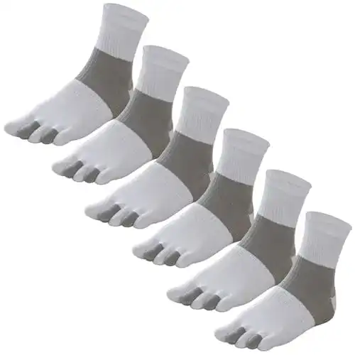 Zehensocken Herren GINZIN 6 Paar Zehensocken Baumwolle
