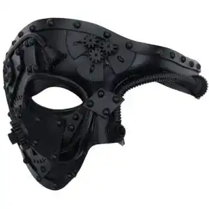 Venezianische Maske Ubauta Steampunk Metal Cyborg