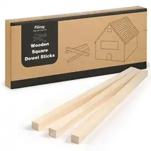 Vierkantholz Pllieay 20Pcs 25x1x1Cm Holzstäbe Quadratisch