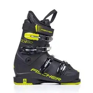 Kinder-Skischuh Fischer Unisex Jugend, schwarz/gelb, Junior