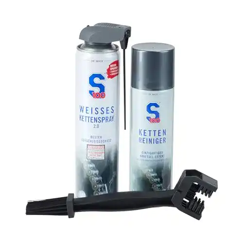 Motorrad-Kettenreiniger S100 Weisses Kettenspray 2.0
