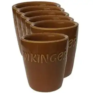 Tonbecher Wikinger Met Tonbecher 6er Set
