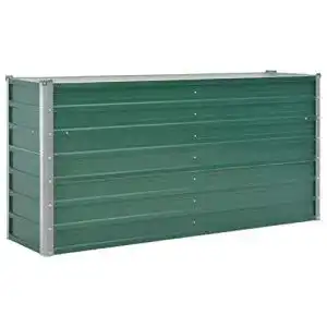 Hochbeet (Metall) Goliraya Hochbeet Pflanzbeet 160x40x77 cm