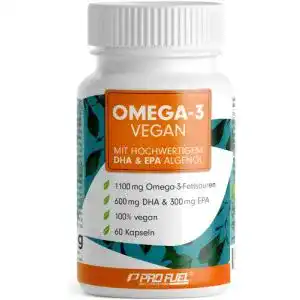 Algenöl-Kapseln ProFuel Omega-3 vegan aus Algenöl, 60 Kapseln