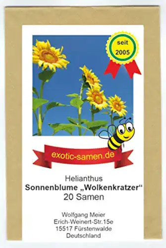 Sonnenblumen-Samen exotic-samen Riesen-Sonnenblume bis 4 M