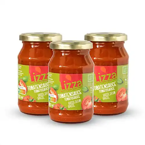 Tomatensauce Lizza Bio, Italienische Kräuter, 3x 250ml Gläser