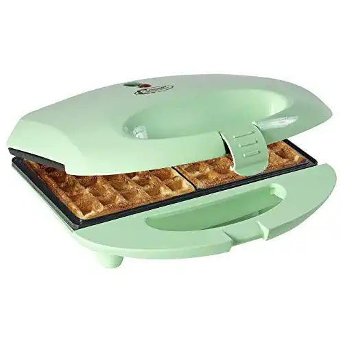 Belgisches Waffeleisen Bestron, Retro Design, 700 W, Mint
