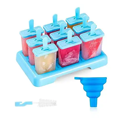 Eis-am-Stiel-Formen ANSMIO Eisformen 9 Eisförmchen, BPA Frei