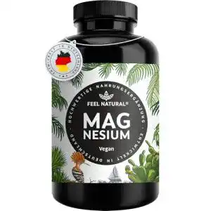 Magnesium-Tabletten Feel Natural Magnesium Kapseln, 365 Stück
