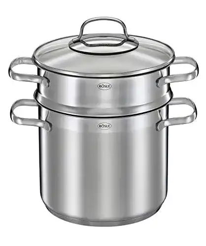 Spaghettitopf Rösle RÖSLE ELEGANCE Pastatopf, 5 Liter, Edelstahl