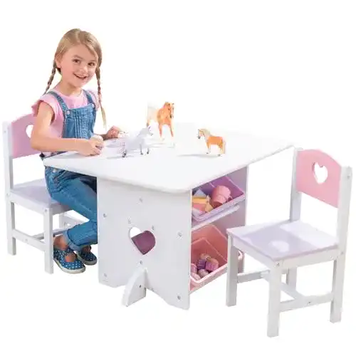 Kindersitzgruppe KidKraft 26913 Kindertisch Heart mit Stühlen